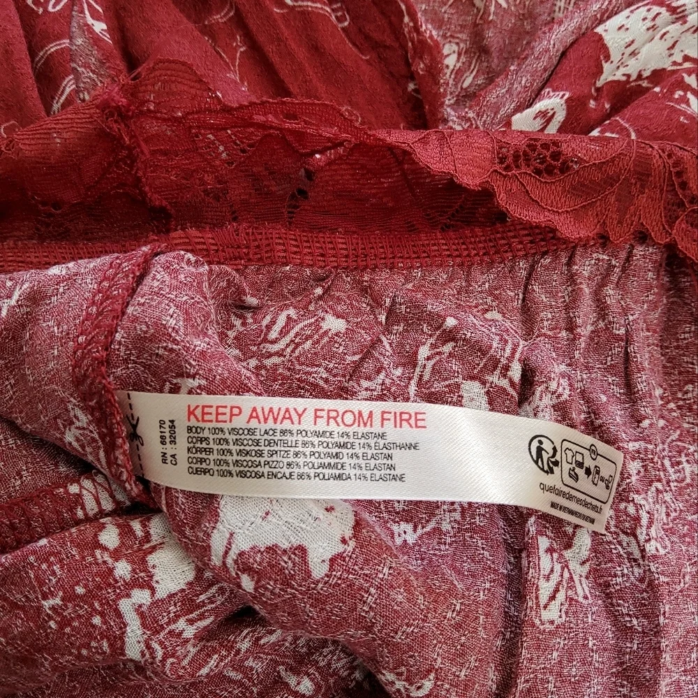 Free People Intemately Everything's Rosy Bodysuit Size XS